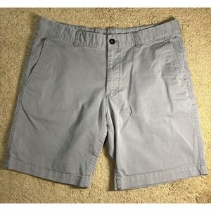 The North Face Shorts Men 36 Relax Fit Outdoors Cotton Blend Gray Slash Pockets